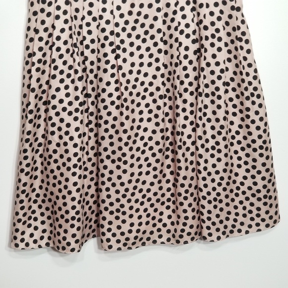 LC Lauren Conrad Black and Tan Polka Dot Dress - Picture 3 of 7